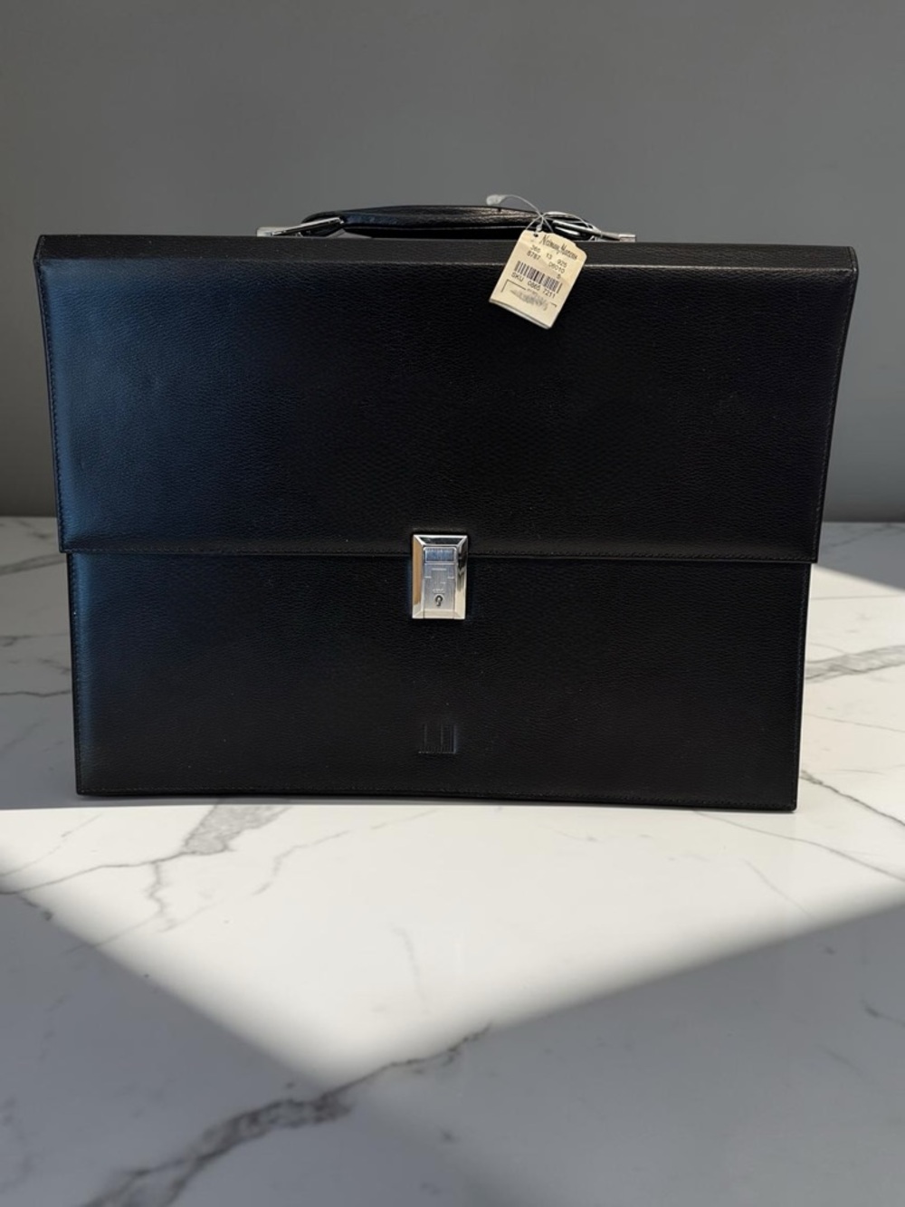 DUNHILL of LONDON Leather Briefcase / Portfolio / Satchel - ENGLAND NWT Vtg